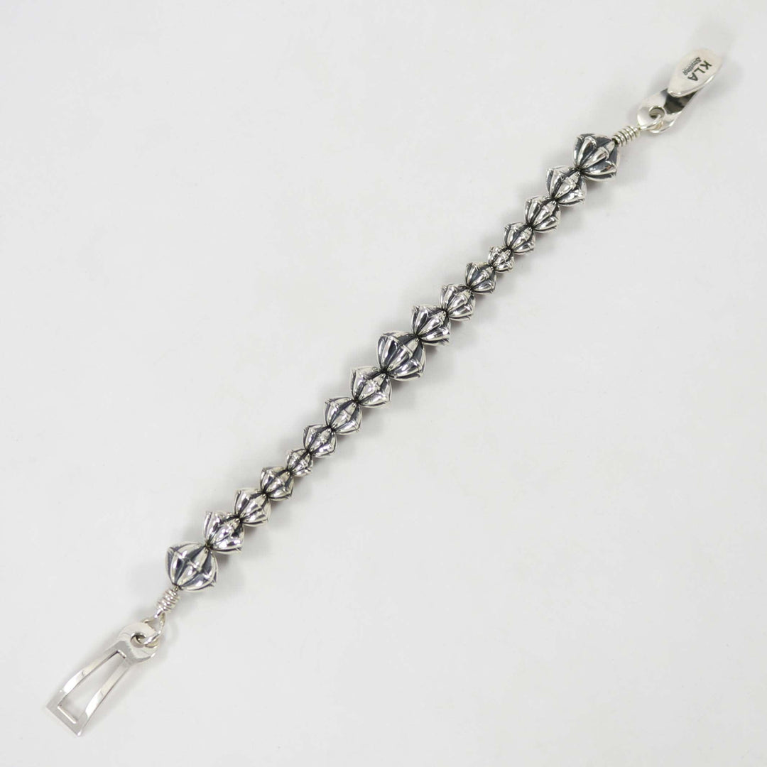 Fluted Bead Bracelet