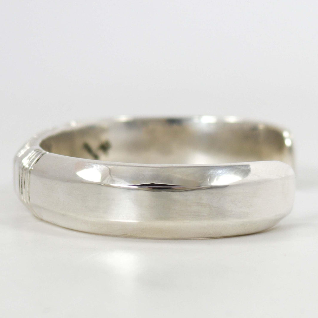 Filed Silver Cuff