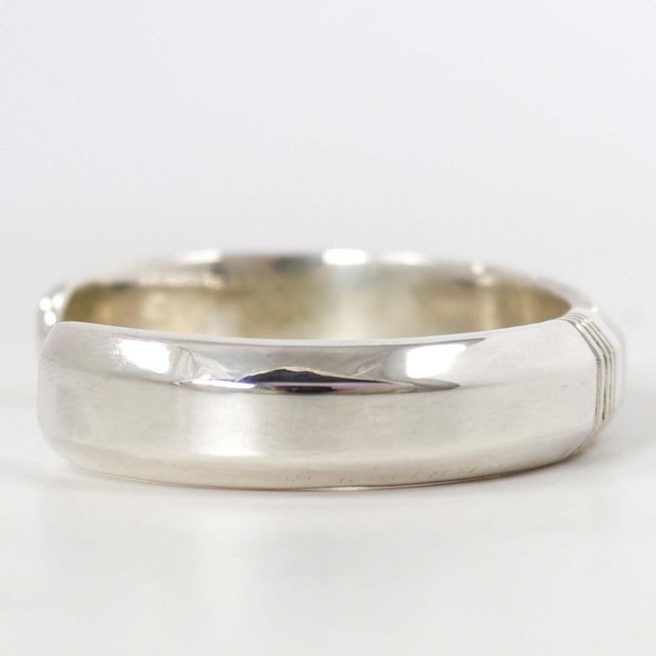 Filed Silver Cuff