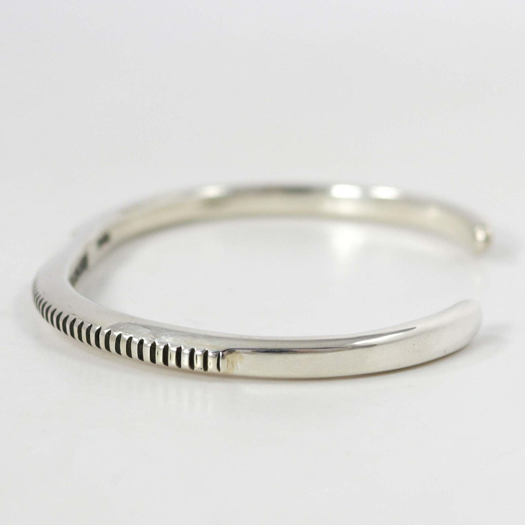 Silver Stamped Cuff