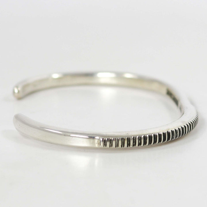 Silver Stamped Cuff