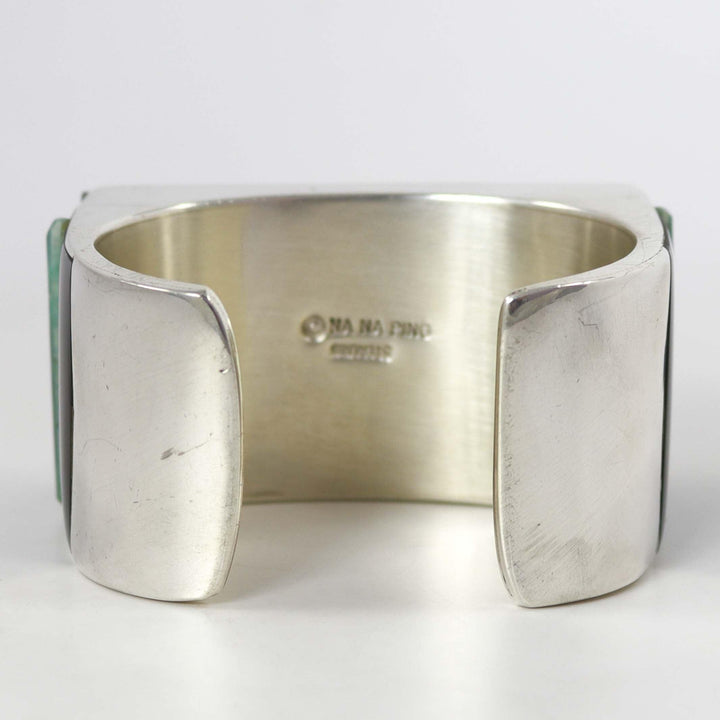Black Jade and Chrysoprase Cuff