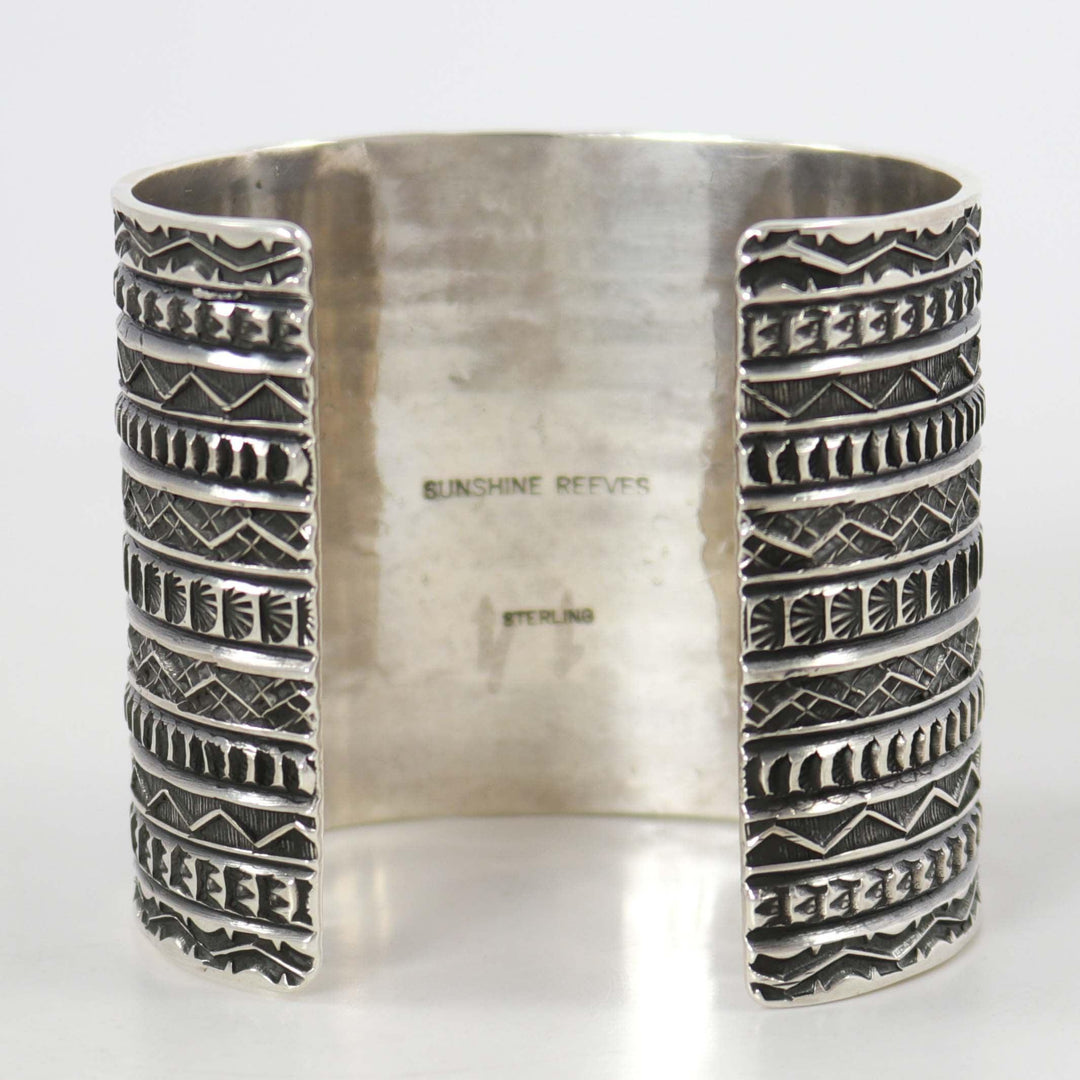Stamped Silver Cuff