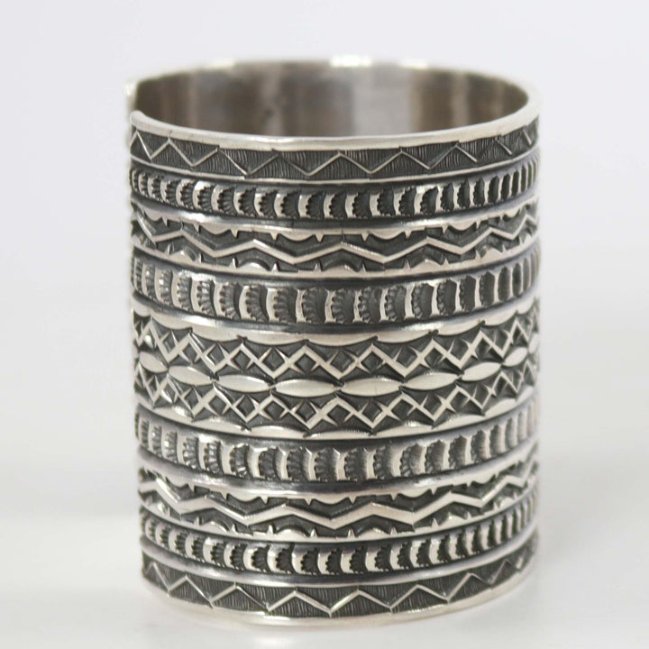 Stamped Silver Cuff