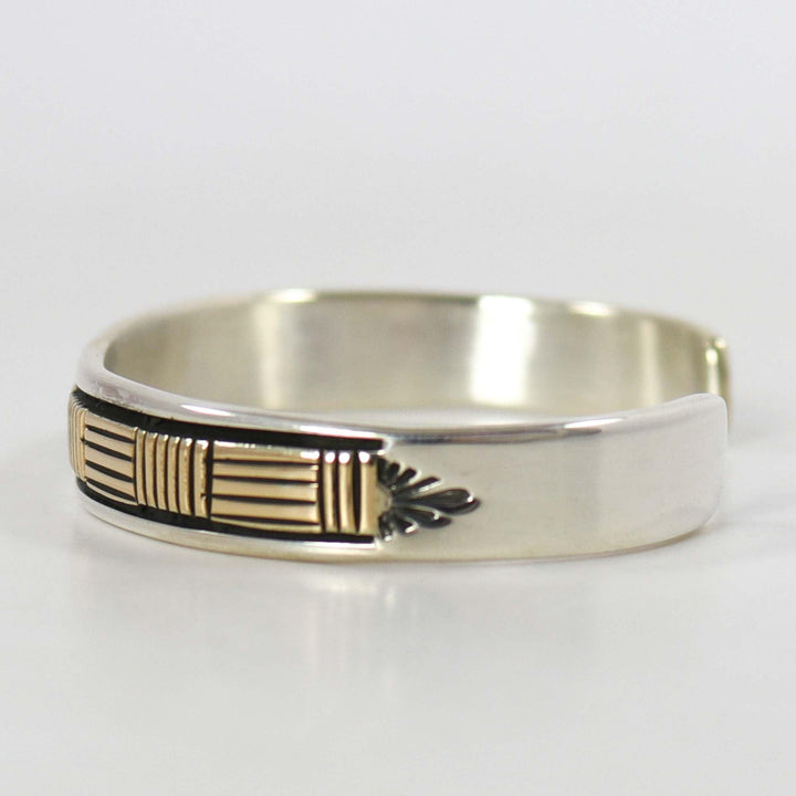 Gold on Silver Cuff
