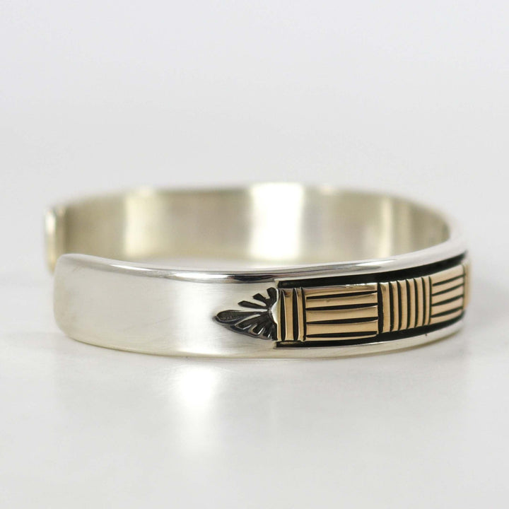 Gold on Silver Cuff