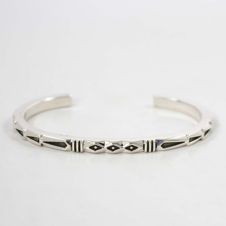 Stamped Silver Cuff