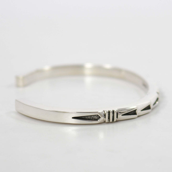 Stamped Silver Cuff