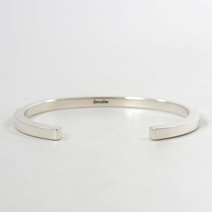 Stamped Silver Cuff