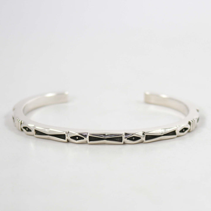 Stamped Silver Cuff