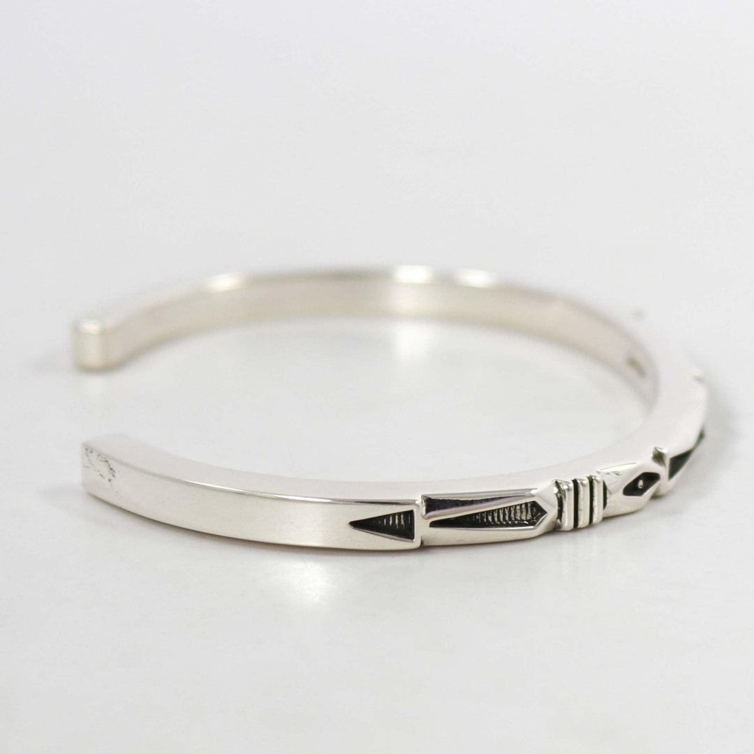 Stamped Silver Cuff
