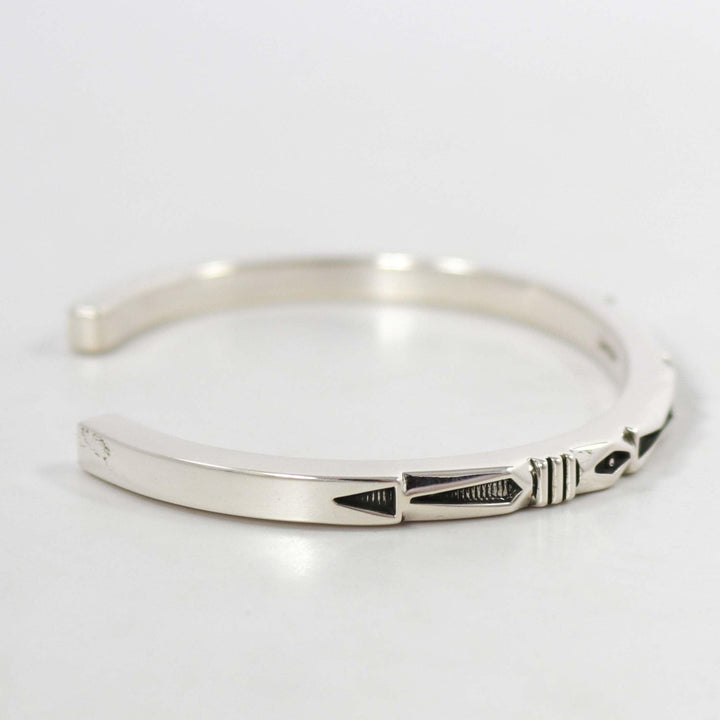 Stamped Silver Cuff