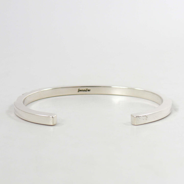 Stamped Silver Cuff