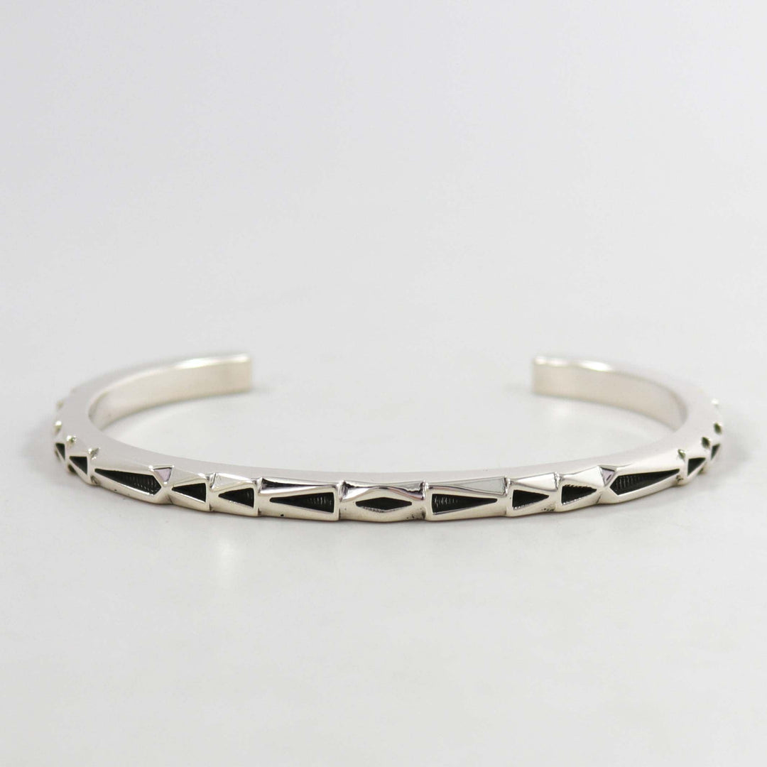Stamped Silver Cuff