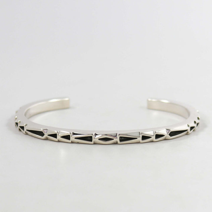 Stamped Silver Cuff