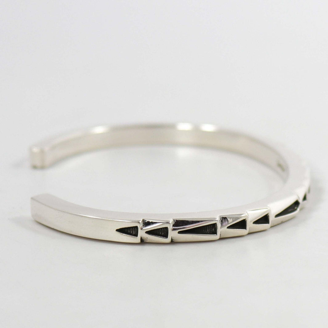 Stamped Silver Cuff