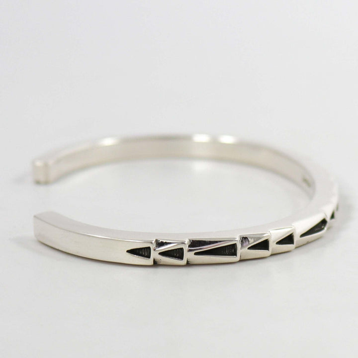 Stamped Silver Cuff