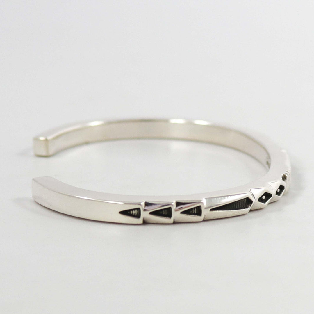 Stamped Silver Cuff