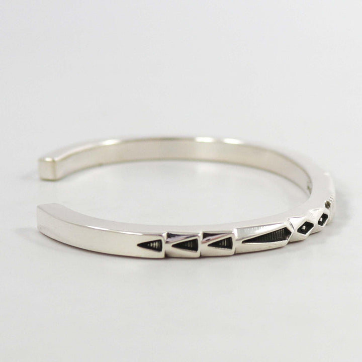 Stamped Silver Cuff