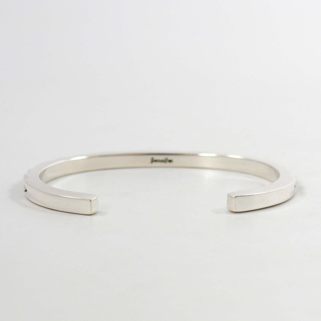 Stamped Silver Cuff