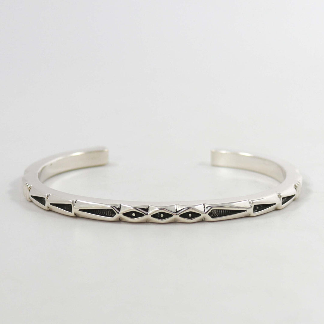 Stamped Silver Cuff