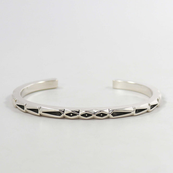 Stamped Silver Cuff