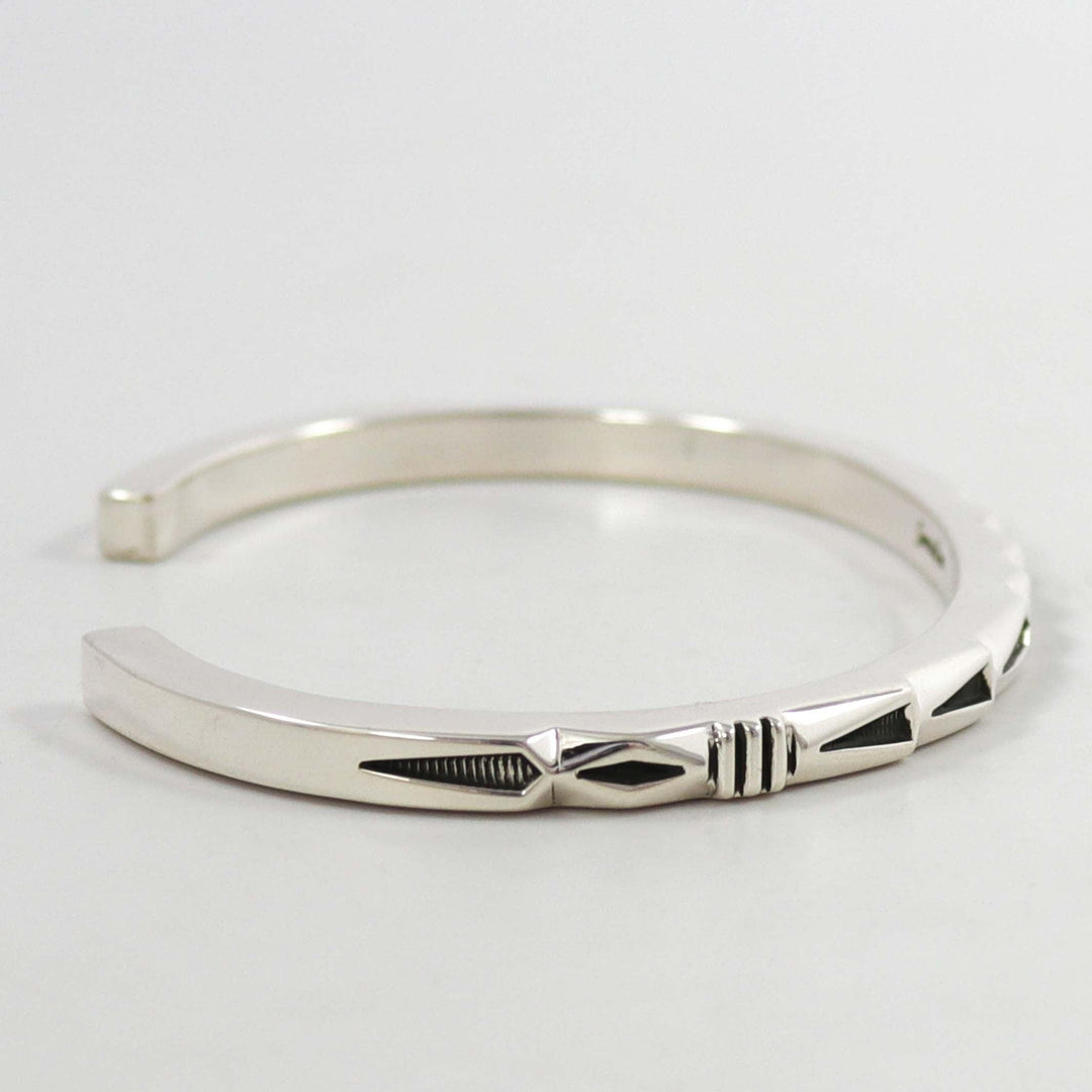 Stamped Silver Cuff