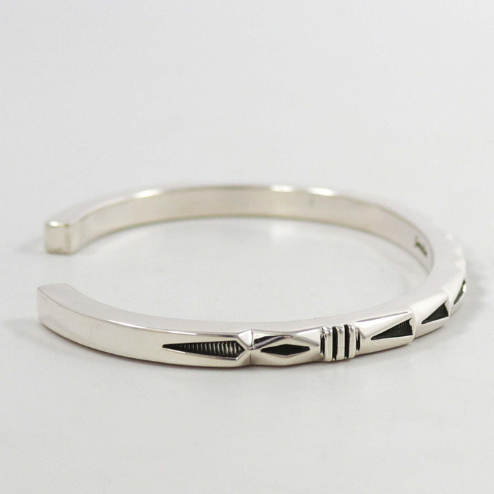 Stamped Silver Cuff
