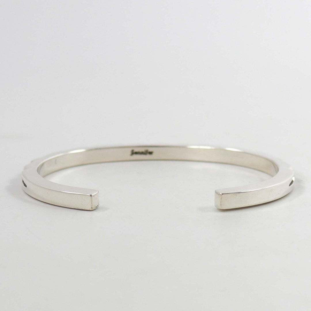 Stamped Silver Cuff