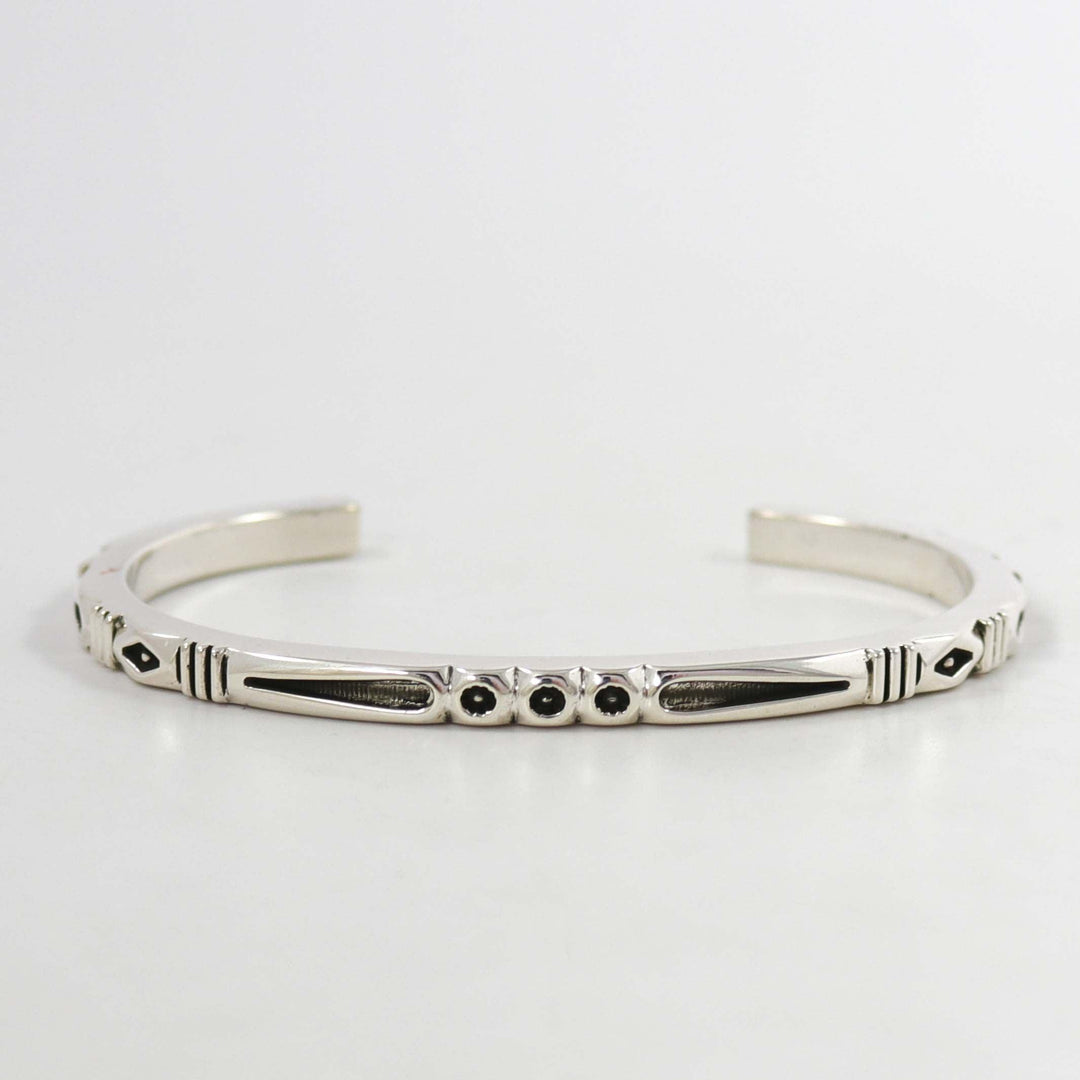 Stamped Silver Cuff
