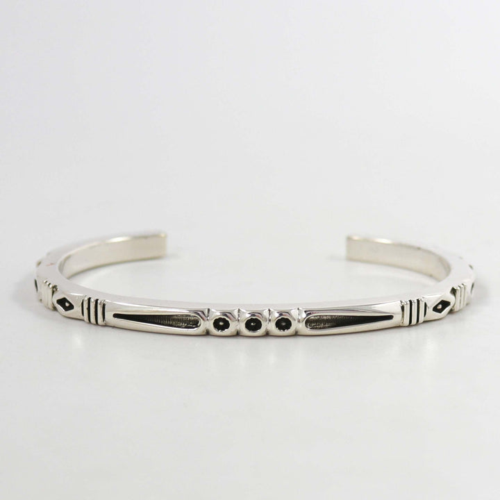 Stamped Silver Cuff