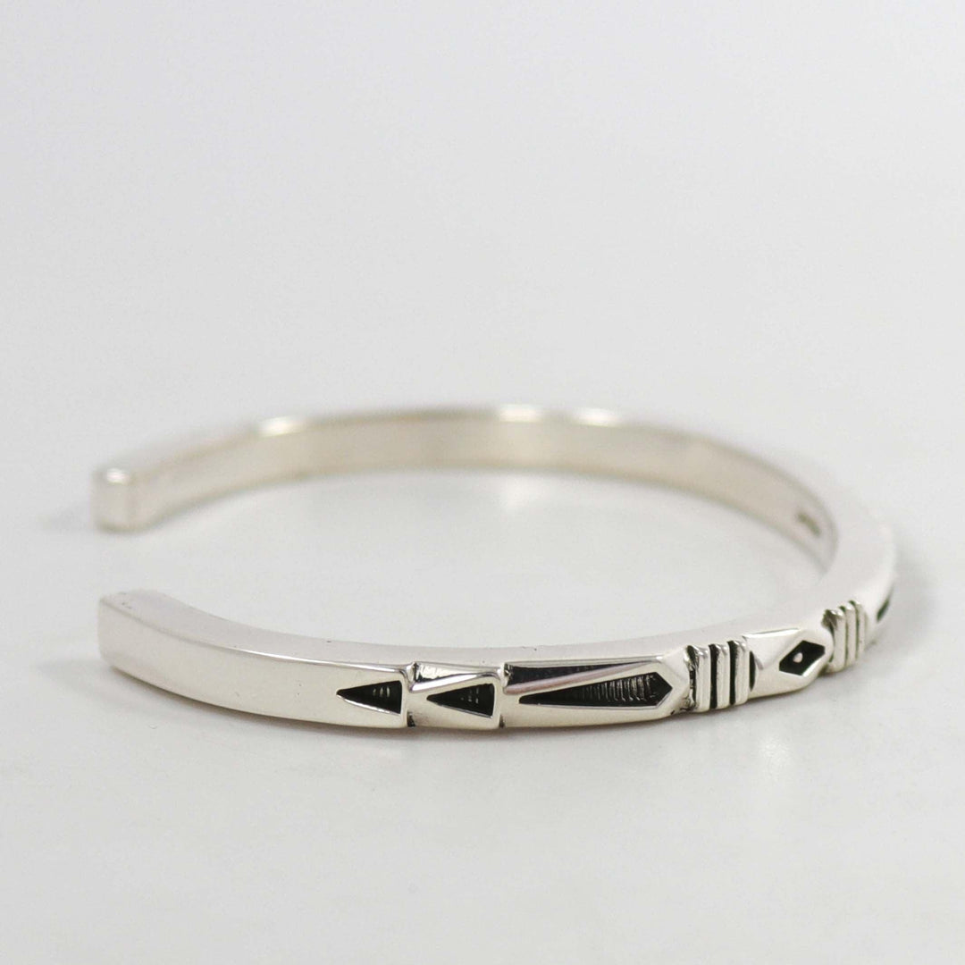 Stamped Silver Cuff