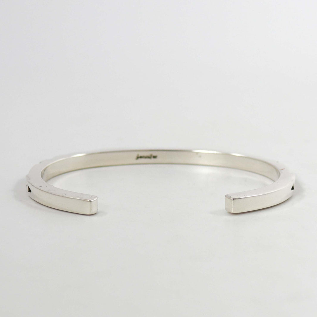 Stamped Silver Cuff
