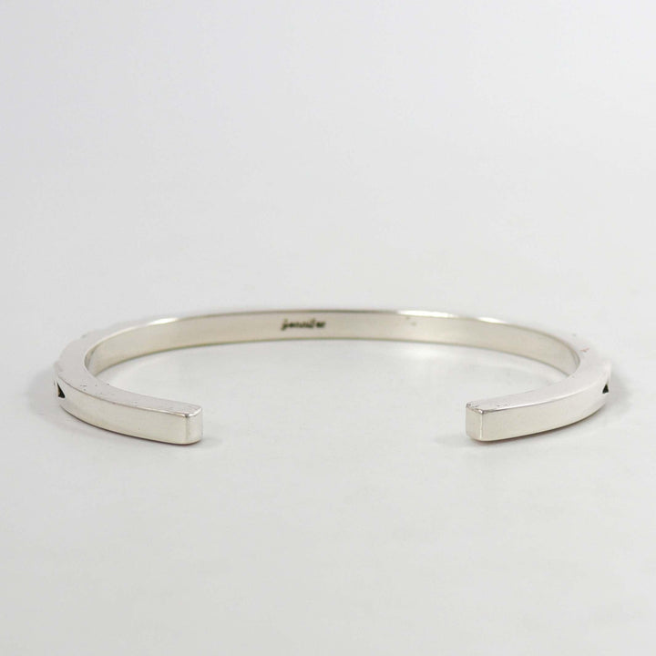 Stamped Silver Cuff