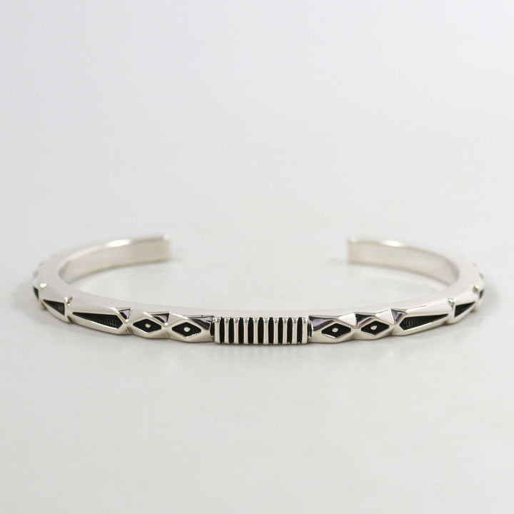 Stamped Silver Cuff