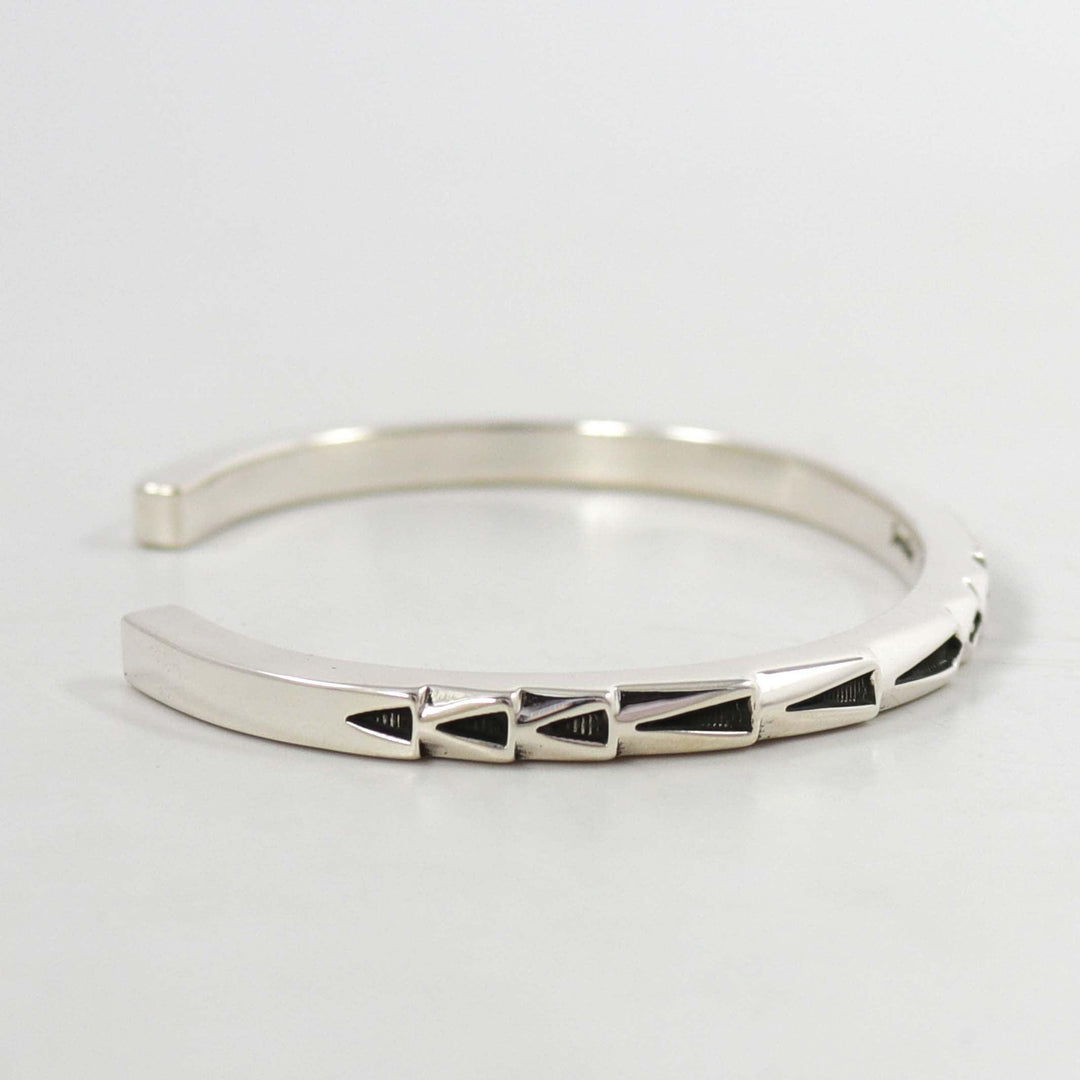 Stamped Silver Cuff