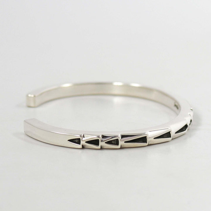 Stamped Silver Cuff