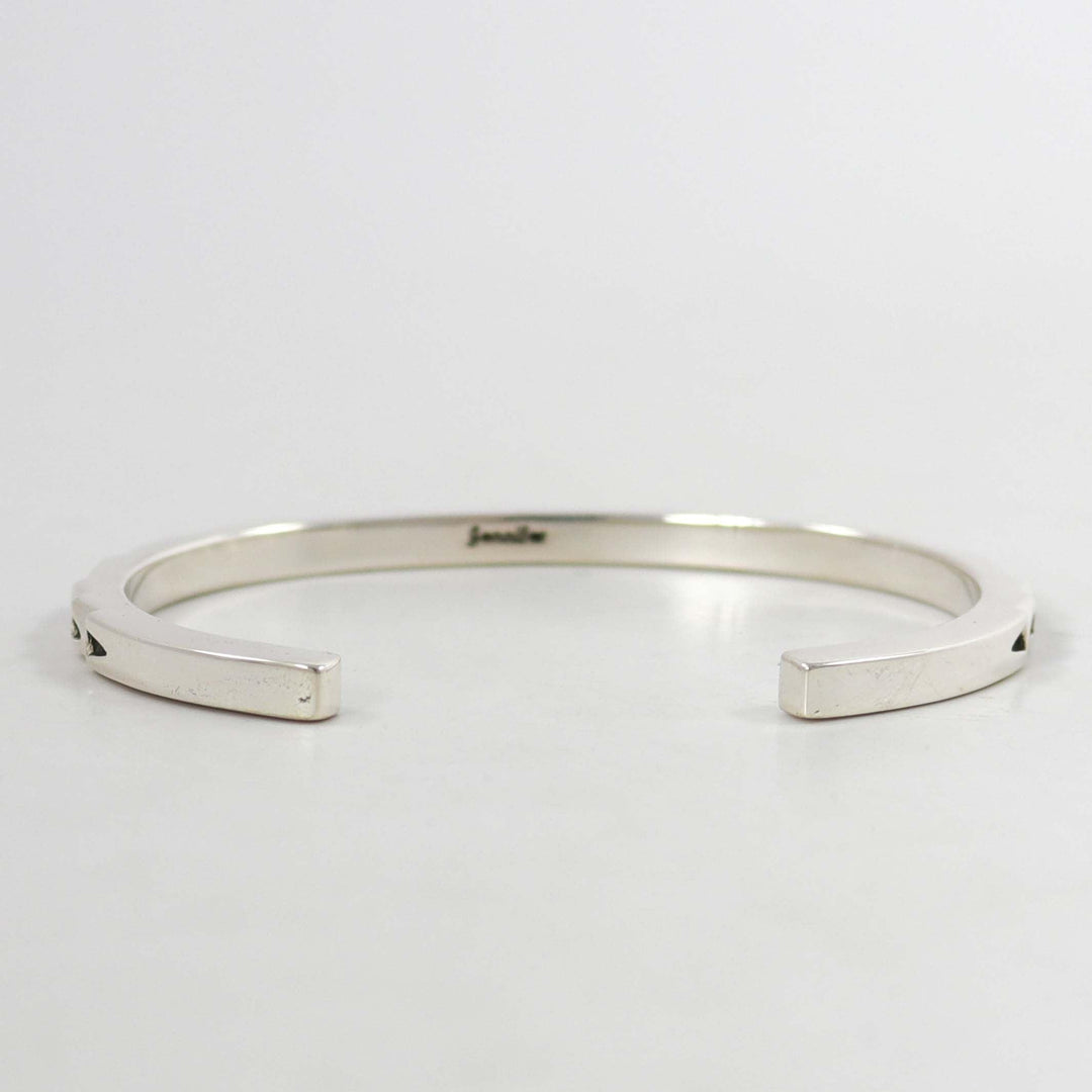Stamped Silver Cuff