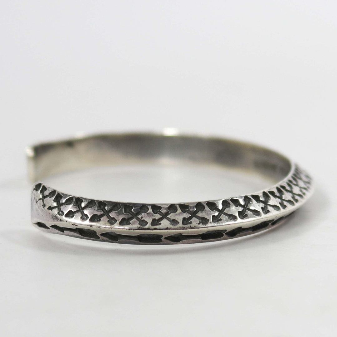 Stamped Silver Cuff