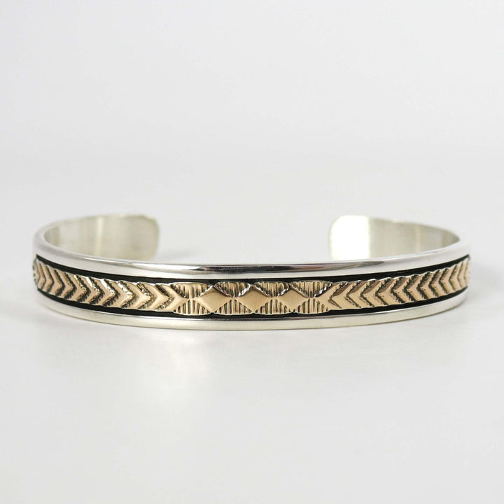 Gold on Silver Cuff