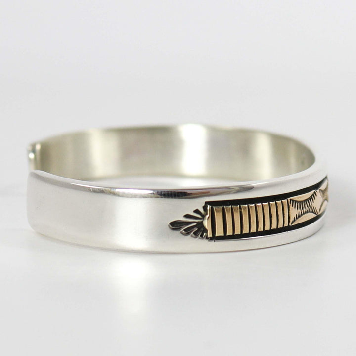 Gold on Silver Cuff