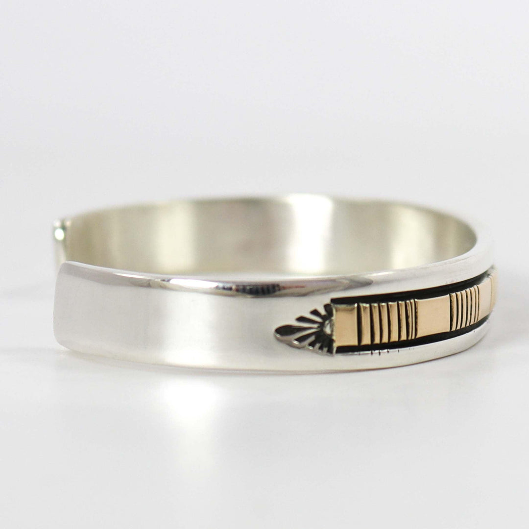 Gold on Silver Cuff