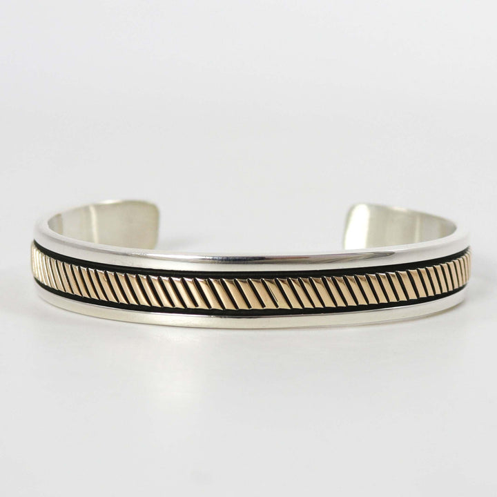 Gold on Silver Cuff