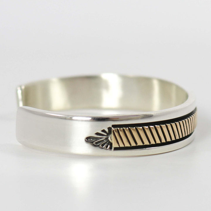 Gold on Silver Cuff