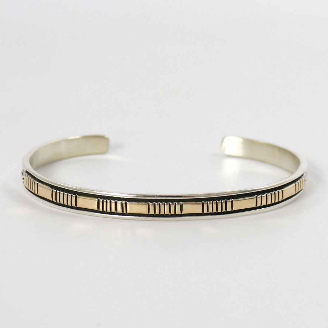 Gold on Silver Cuff