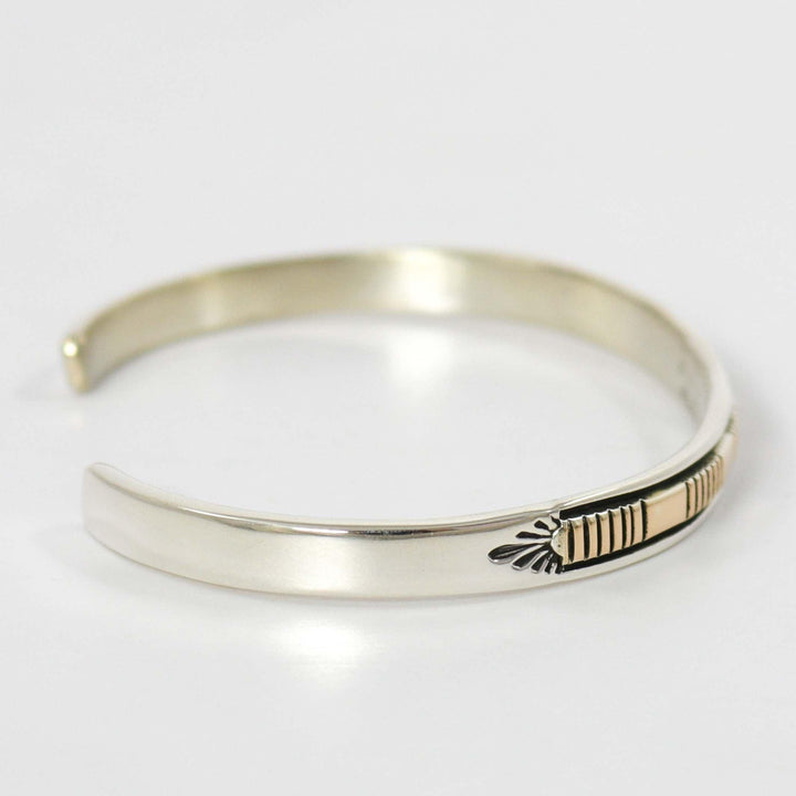 Gold on Silver Cuff
