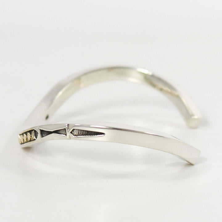 Gold on Silver Cuff