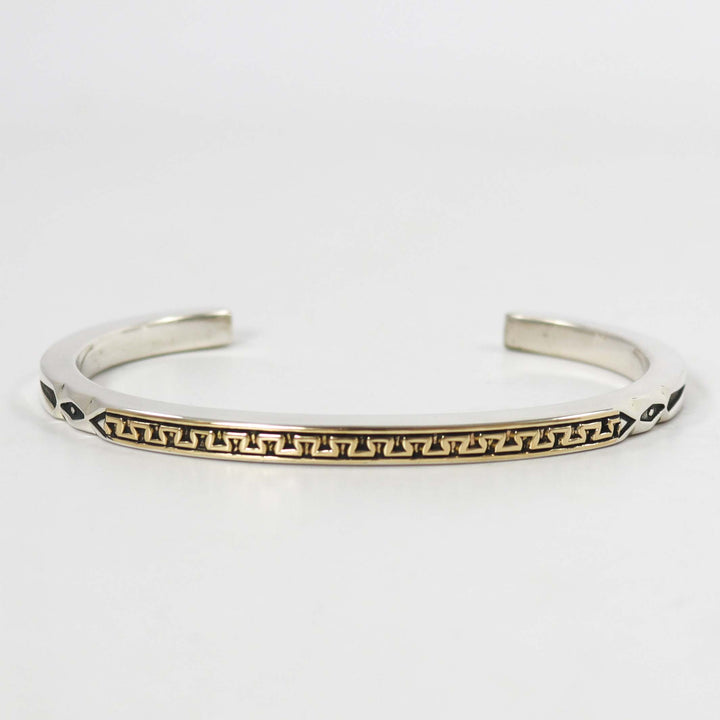 Gold on Silver Cuff