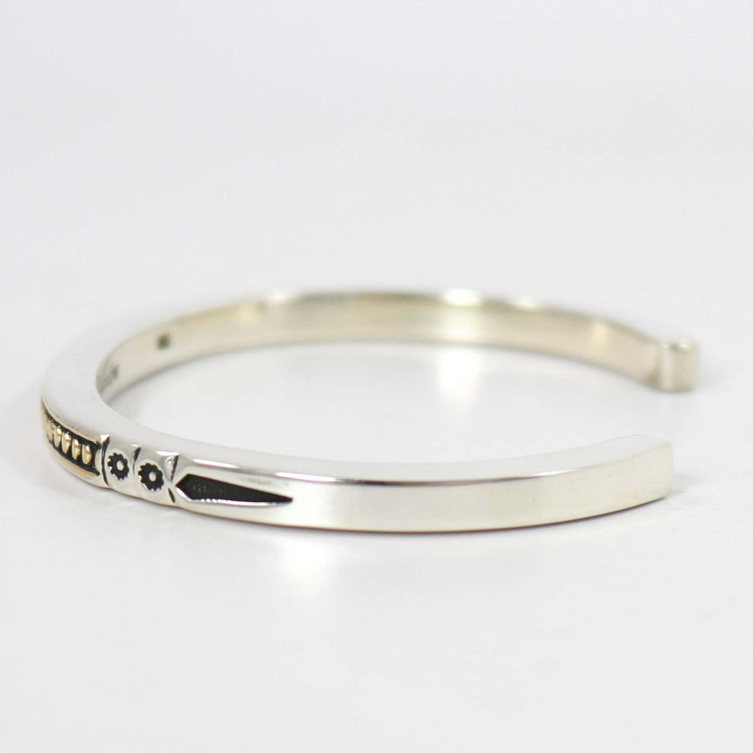 Gold on Silver Cuff