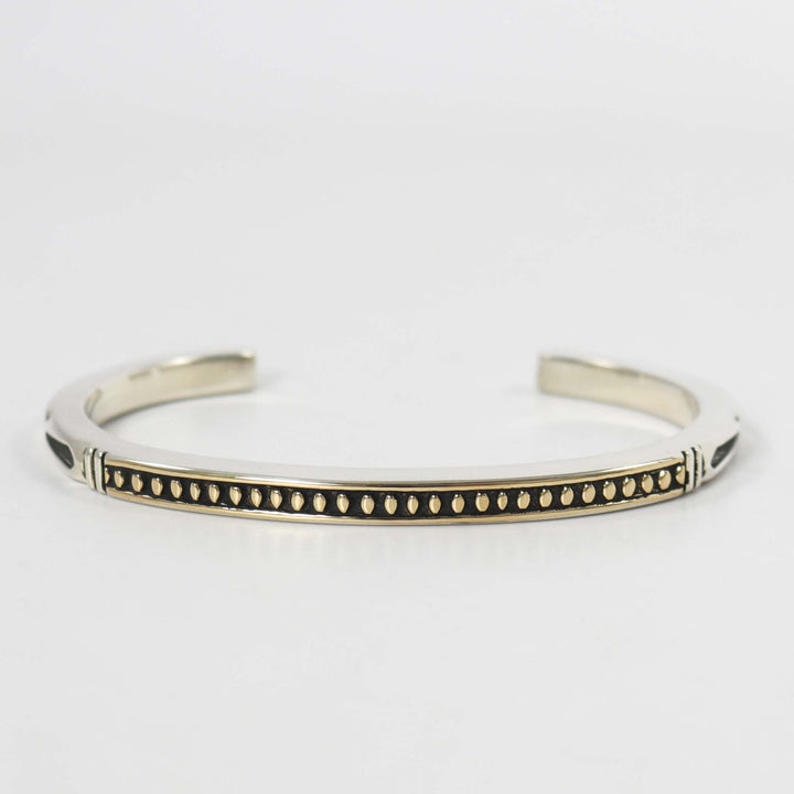 Gold on Silver Cuff